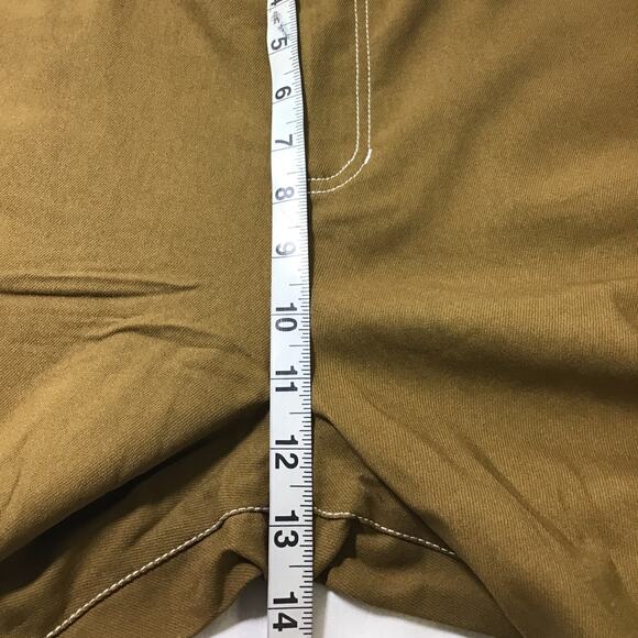 UNIQUE VINTAGE XL 14 brown flared retro high waist 5 pocket pants NWT B81 - Picture 5 of 9